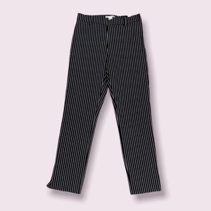 H&M Striped Business Casual Black and White Pants